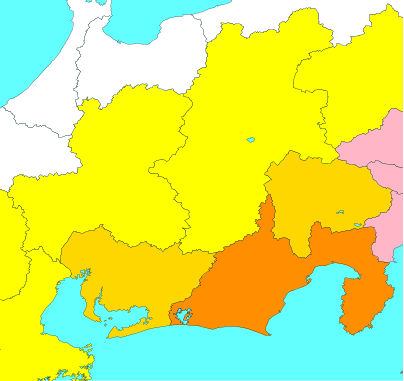 中部地方マップ